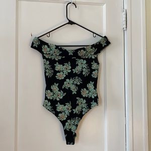 Free people off the shoulder bodysuit